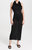 Matchmaker Ruffle Neck Midi Dress - Black