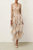 Natura Feather Midi Dress - Coral Azalea