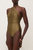 Ottie High Neck Draped One Piece Olive