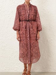 Ottie Long Sleeve Shirt Dress