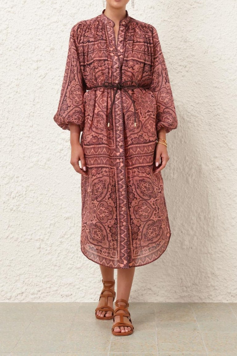 Ottie Long Sleeve Shirt Dress