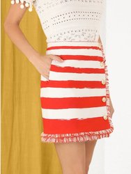 Postcard Striped Skirt