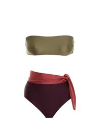 Rosa Color Block Bikini - Spliced