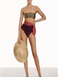 Rosa Color Block Bikini