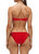 Terry Tie Bikini In Red