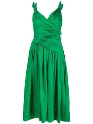 Tiggy Bow Midi Dress - Green