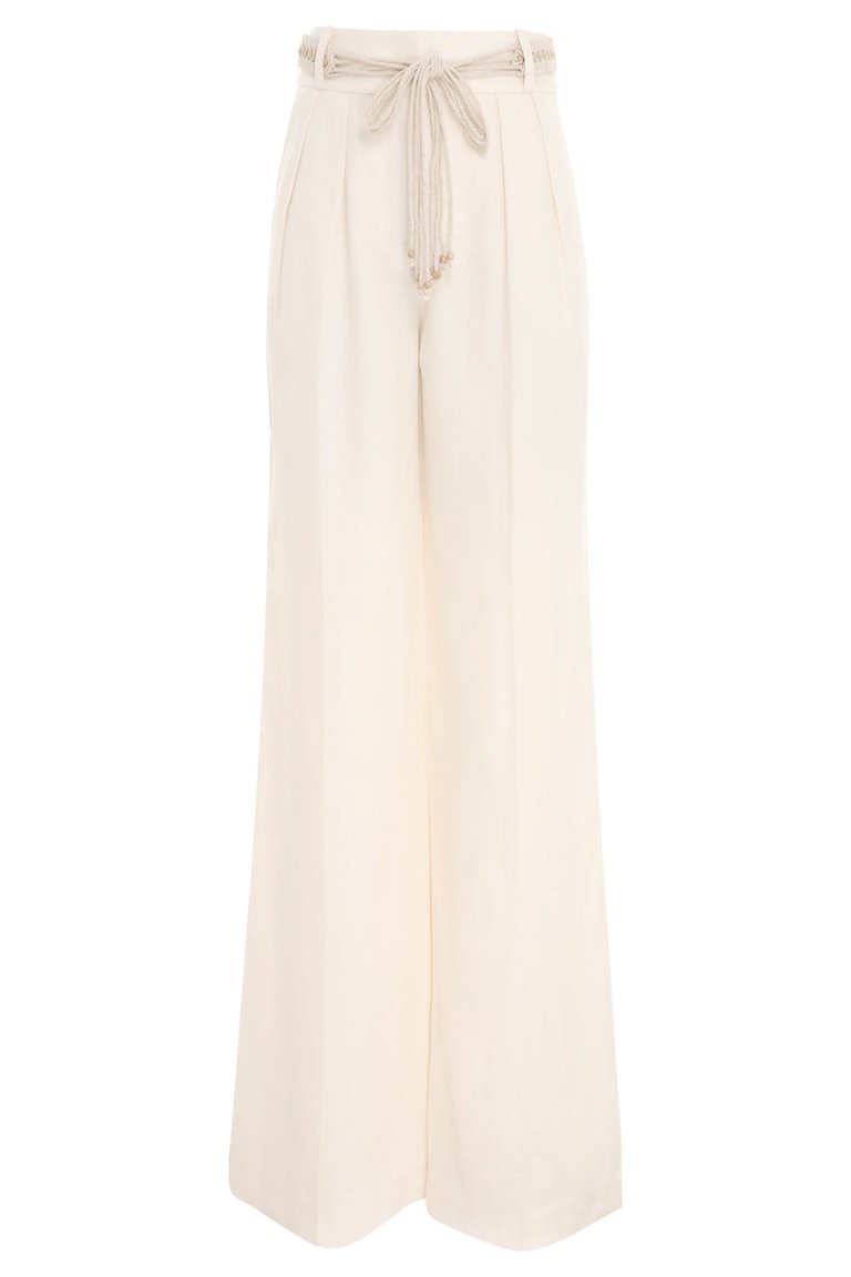 Vitali Wide Leg Pant - Cream