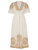 Waverly Embroidered Midi Dress - Cream-Gold