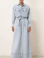 Wide Leg Denim Pant