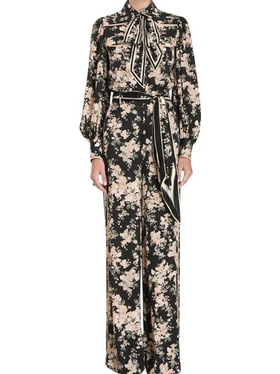 ZIMMERMANN Wide Leg Pant In Black/Ivory Floral product