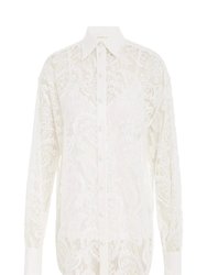 Wonderland Lace Shirt - Ivory