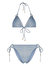 Zimmermann August Lurex Ring Tie Bikini Dusty Blue - Dusty Blue