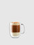 Latte Glass Mug, 15oz., 450ml, 2-Piece